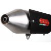 Slip-on exhaust GPR POWER BOMB QU.1.BOMB Brushed Stainless steel including removable db killer