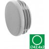 neuvedená Záslepka - šedá PVC, D42,4x2mm