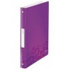 Zakladač 4 krúžkový 25mm Leitz WOW - A4, 25 mm, 10 ks, Purpurová