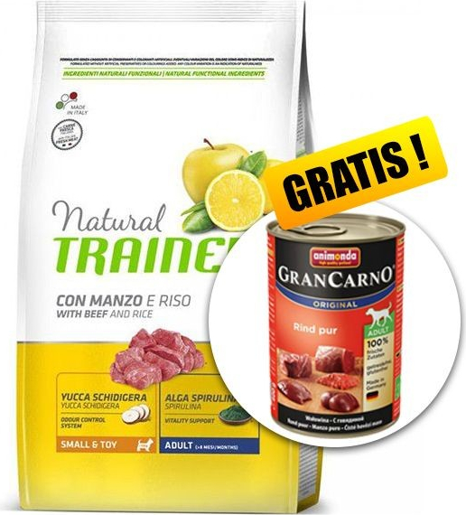 Nova Foods Trainer Natural Small & Toy Adult hovězí 7 kg