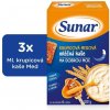 3x SUNAR Kaša mliečna na dobrú noc krupicova s medom 225 g VP-F011440