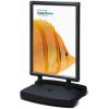 Showdown Displays Jansen Display WINDTALKER City A1 - WR - čierny, 670 x 1123 mm