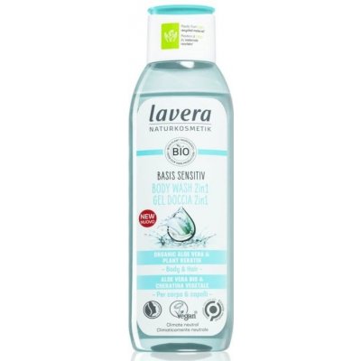 Lavera Basis sensitiv Sprchový gél na telo a vlasy s neutrálnou prírodnou vôňou 2v1 250 ml