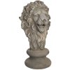 Clayre & Eef Dekoračné busta leva v antik štýle Gwenaelle - 34 * 35 * 67 cm - Clayre & Eef