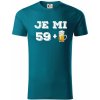 Je mi 60 pivo - Tričko z organickej bavlny - S ( Petrolejová )