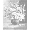 ZUTY Bodkovanie - ZÁTIŠIE VÁZA A KVETY Rámovanie: vypnuté plátno na rám, Rozmer: 80x100 cm