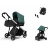 THULE Shine Set + Cybex Aton B2 i-Size aluminium/mallard green 2023