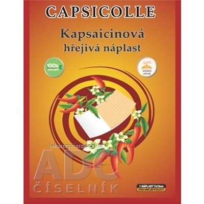 CAPSICOLLE Kapsaicínová hrejivá náplasť 7x10 cm 1x1 ks