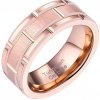 Wolframový prsten Rose Gold