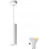 Polux | LED RGBW stmievateľný kúpeľňový závesný luster TURYN 1xGU10/6,5W/230V IP44 biela | LEDSA1906