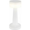GLOBO 58447W ANGELIKA dotyková stolná lampička V215mm LED 1W/55lm 2700+6500+4000K biela, vrátane batérie CR18650 800mAh 3,7V, USB-C kábel