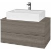 Dreja Kúpeľňová skrinka MODULE SZZ2 80 umývadlo Kube - D27 Cognac / D27 Cognac