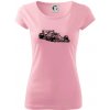 Formula v závode - Dámske tričko Pure - S ( Ružová )
