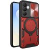 Techsuit - CamGuard Pro odolné puzdro s krytom fotoaparátu pre Samsung Galaxy S25 FE - červené