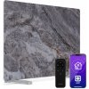 Klarstein MarmoHeat infračervený panel | 600 W | 5 - 9 m² | mramorový dizajn | 70 cm x 100 cm (Klr-MarmoHeat600Gry)
