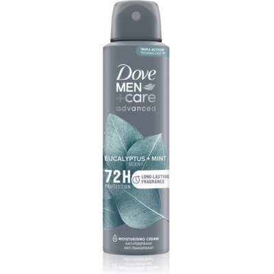 Dove Men+Care Advanced antiperspirant v spreji 72h Eucalyptus & Mint 150 ml