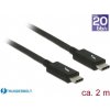 DeLock 84847 Thunderbolt 3 Kabel Thunderbolt 3 (Typ C) Stecker auf Stecker 5A 2m černá