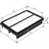 Vzduchový filter BOSCH F 026 400 044 (F026400044)