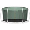 INLEA Vnútorná ochranná sieť na trampolínu ULTIMATE Jump s celkovým priemerom 366 cm na 8 tyčí - tmavozelená