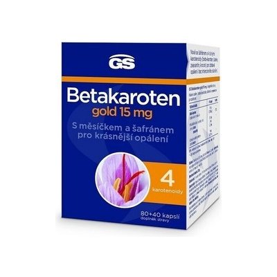 GreenSwan GS Betakaroten gold 15 mg 30 kapslí