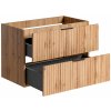 Comad Adel Oak skrinka 80x46x57 cm závesná kúpeľňová skrinka pod umývadlo dub ADEL OAK 82-80-B-2S