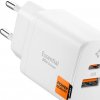 SPIGEN ESSENTIAL EE202EU 2-PORT SIEŤOVÁ NABÍJAČKA 20W BIELA (ACH08704)
