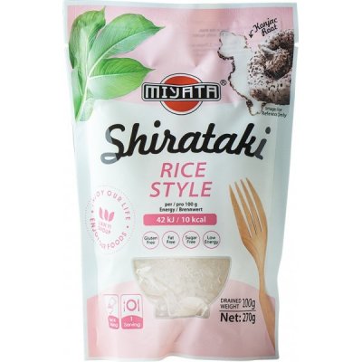 Miyata Konjakové rezance Shirataki v tvare ryže v náleve 270 g