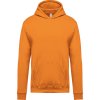 Kariban Mikina Kariban K477 s kapucí, dětská COT20K477235w3-orange Oranžová 10-12