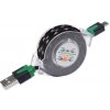 Samonavíjací predlžovací kábel USB - micro USB - 100cm