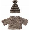 Maileg Pletený sveter a čiapka Veľký brat
