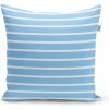 Sablio Vankúš Modro-biele pruhy 60x60