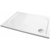 Aquatek HARD Obdĺžniková sprchová vanička liaty mr.100x80, nízka samonosná+sifón a krytka AQ HARD100X80