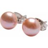Nefertitis Perla slivková náušnice kôstky NF37434 - cca 8 mm