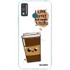 Picasee silikónový prehľadný obal pre Honor 9X Lite - Cute coffee