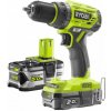 RYOBI R18DD7-252S 18V Bezuhlíkový aku vŕtací skrutkovač (2.0Ah a 5.0Ah)