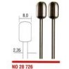 Proxxon Micromot Proxxon frézy stopkové 8,0 mm/ 2ks valec 28726