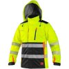 Canis (CXS) Reflexná zimná bunda CXS BENSON - Žltá / čierna | 2XL