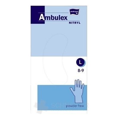 Ambulex rukavice NITRYLOVÉ veľ. L, modré, nesterilné, nepúdrované, 1x100 ks