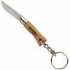 OPINEL 000065 VRI N°02 Inox vreckový nôž na kľúče 3,5 cm, bukové drevo