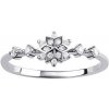 Silvego Strieborný prsteň vločka Elsa s Brilliance Zirconia DCC08017RW