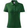 MALFINI COTTON 213 / Dámska polokošeľa - fľaškovo zelená L