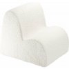 Krémové detské kresielko z textílie buklé Cloud – Wigiwama