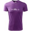 Mýval EKG - Pánske tričko Fantasy športové - 2XL ( Fialová )