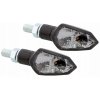 LED smerové svetlá čierne 2 ks motocykel Fazer Bandit Hornet GSX FZ RR Z