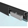 MPkovania SC - POSUVNÝ SYSTÉM 100 SILENT GLASS 120 KG s obojstranným krytom na profil, SC – posuvný systém 100 SILENT GLASS pre dvojkrídlové dvere 2D 3000/120 s obojststranným krytom, CIM - čierna mat