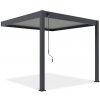 ELEGANCE WALL 3x3 Antracit/svetlosivá nástenná pergola - Gutroof