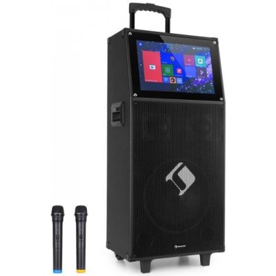 Auna KTV karaoke systém 15 4 dotykový displej 2 UHF mikrofóny