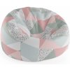 Sablio Sedací vak Cocoon Obrazce v něžných barvách - 75 x 45 x 35 cm