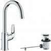 Grohe Swift - Umývadlová batéria, s výpusťou, studený štart, chróm 24330001