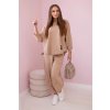 Fashionweek Talianska pohodlná tepláková súprava K6171G Farba: Camel, Veľkosť: Universal